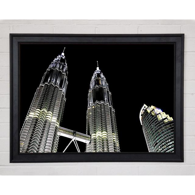 Saudi Arabia Night Lights - Single Picture Frame Art Prints Ebern Designs Size: 21cm H x 29.7cm W on Productcaster.