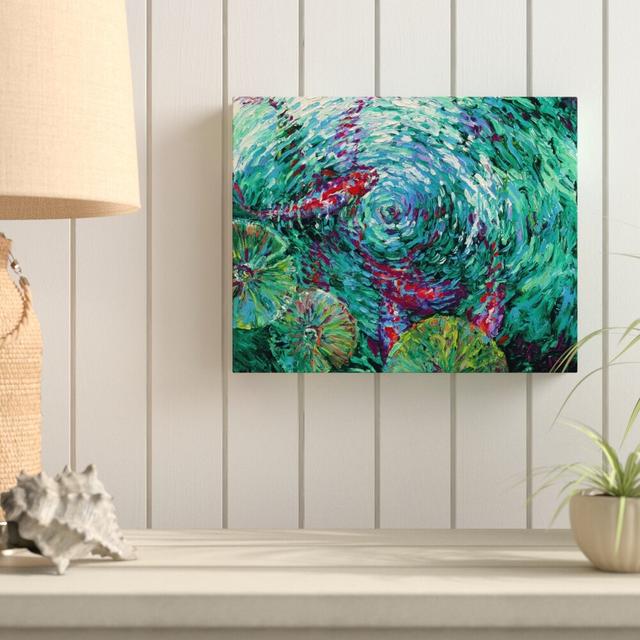 Serenity Spiral by Iris Scott - Wrapped Canvas Print East Urban Home Size: 30.48cm H x 38.1cm W on Productcaster.