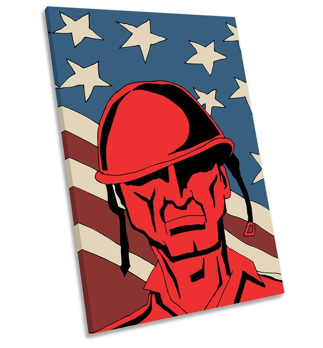 Military Army United States - Wrapped Canvas Graphic Art Marlow Home Co. Size: 45.7cm H x 30.5cm W x 2cm D on Productcaster.