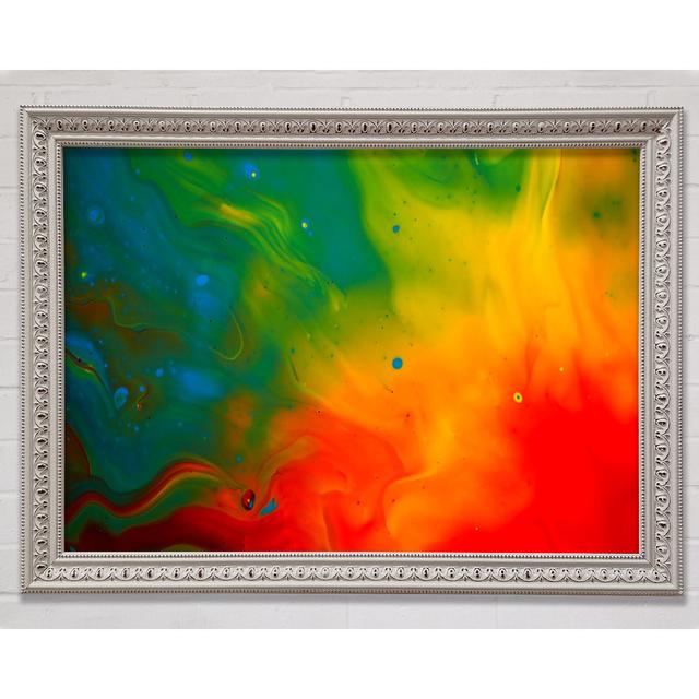 Paint Flames - Print Bright Star Size: 84.1cm H x 118.9cm W x 3cm D on Productcaster.