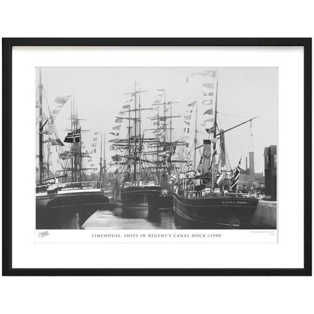 'Limehouse, Ships in Regent's Canal Dock C1900' by Francis Frith - Picture Frame Photograph Print on Paper The Francis Frith Collection Size: 40cm H x on Productcaster.