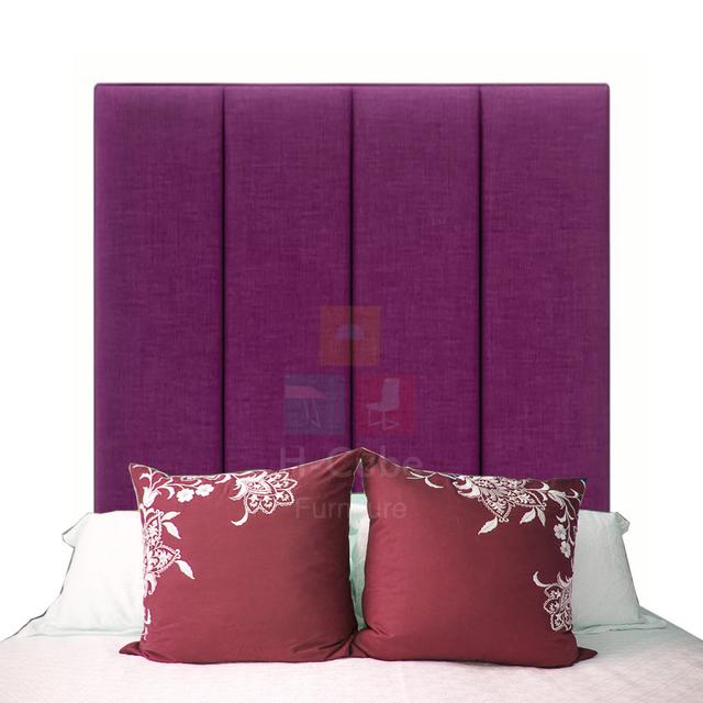 Alton Upholstered Headboard H-Cube Size: Small Double (4'), Upholstery: Purple on Productcaster.