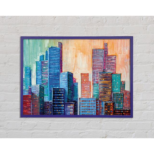 The Blues City - Single Picture Frame Art Prints Brayden Studio Size: 21cm H x 29.7cm W x 2cm D on Productcaster.