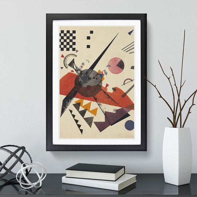 Composition Vol.3 by Wassily Kandinsky - Picture Frame Graphic Art East Urban Home Size: 48cm H x 36cm W x 2cm D, Frame Option: Black Framed on Productcaster.