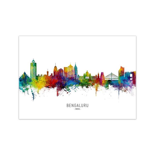 Bengaluru India Skyline by Michael Tompsett - Graphic Art Print Latitude Run Format: Unframed, Size: 42cm H x 59cm W x 1cm D on Productcaster.