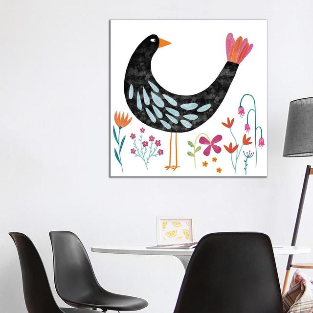 Bird with a Fancy Tail by Nic Squirrell - Wrapped Canvas Graphic Art ClassicLiving Size: 93.98cm H x 93.98cm W x 1.91cm D on Productcaster.