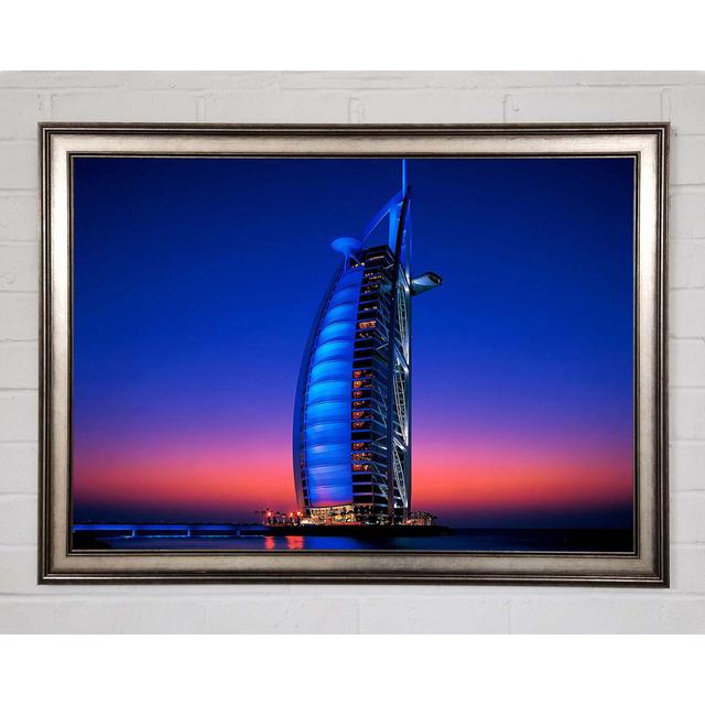 Burj Al Arab Dubai Uae - Single Picture Frame Art Prints Ebern Designs Size: 84.1cm H x 118.9cm W x 1.5cm D on Productcaster.