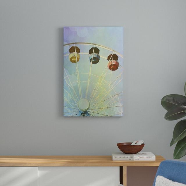 Rainbow Ferris Wheel IV by Sylvia Coomes - Wrapped Canvas Graphic Art Print Blue Elephant Size: 76cm H x 51cm W on Productcaster.