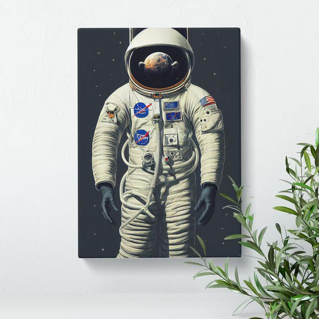 Wonderful Astronaut - Wrapped Canvas Graphic Art Borough Wharf Size: 50cm H x 35cm W x 3cm D on Productcaster.