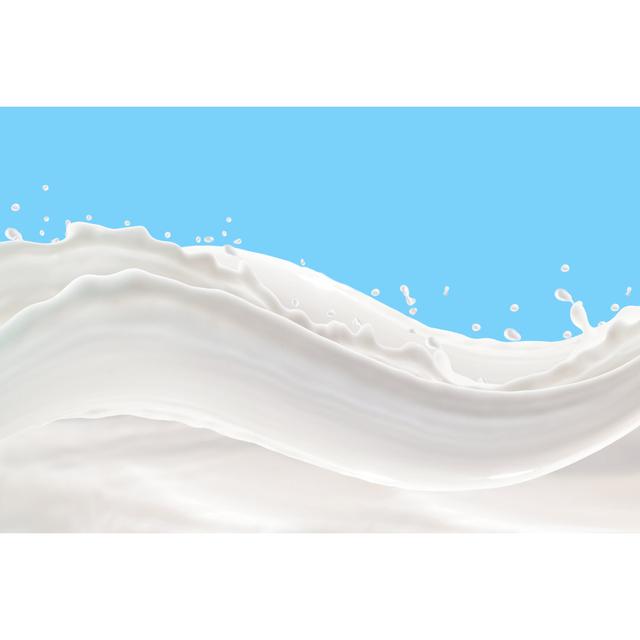 Anferny Milk Splash Background by Samafoto - Wrapped Canvas Photograph Metro Lane Size: 61cm H x 91cm W x 3.8cm D on Productcaster.