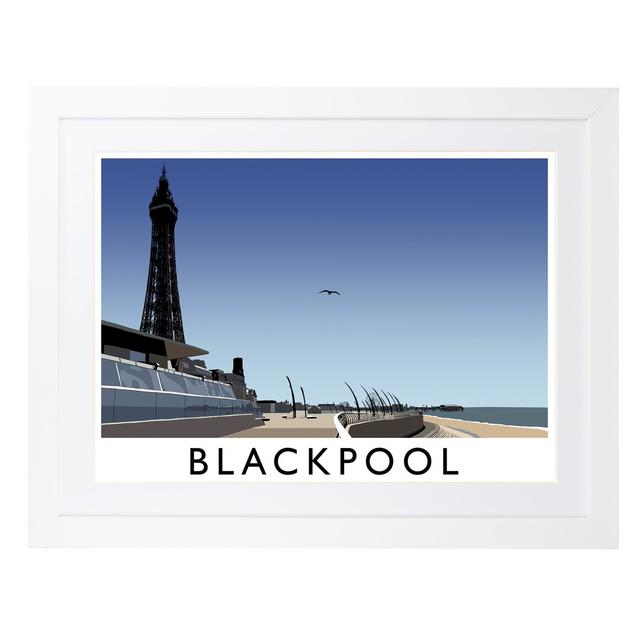 Blackpool 2 by Richard O'Neil - Graphic Art print on Paper East Urban Home Format: White Wood Frame, Size: 44 cm H x 54 cm W x 2.2 cm D on Productcaster.