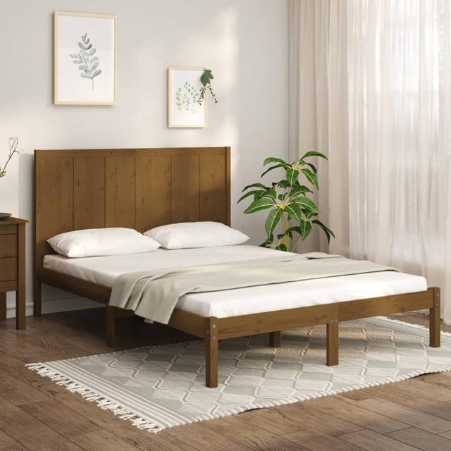 Bed Frame Solid Wood Alpen Home Colour: Honey Brown, Size: Kingsize (5') on Productcaster.