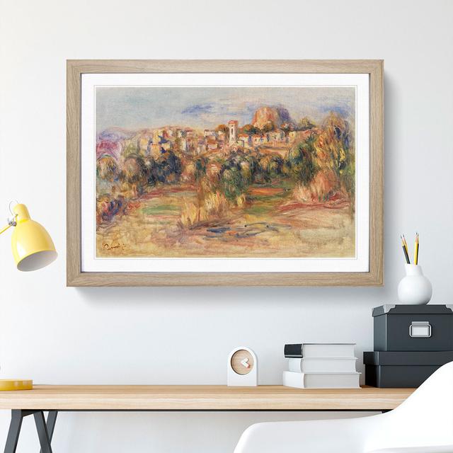 La Gaude by Pierre-Auguste Renoir - Picture Frame Painting East Urban Home Size: 48cm H x 65cm W x 2cm D, Frame Option: Oak Framed on Productcaster.