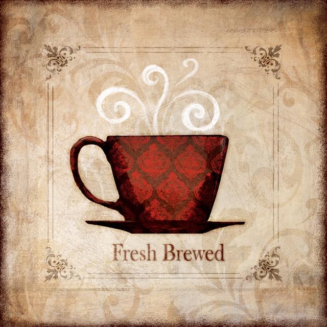 Fresh Coffee - Wrapped Canvas Print ClassicLiving Size: 76cm H x 76cm W x 3.8cm D on Productcaster.