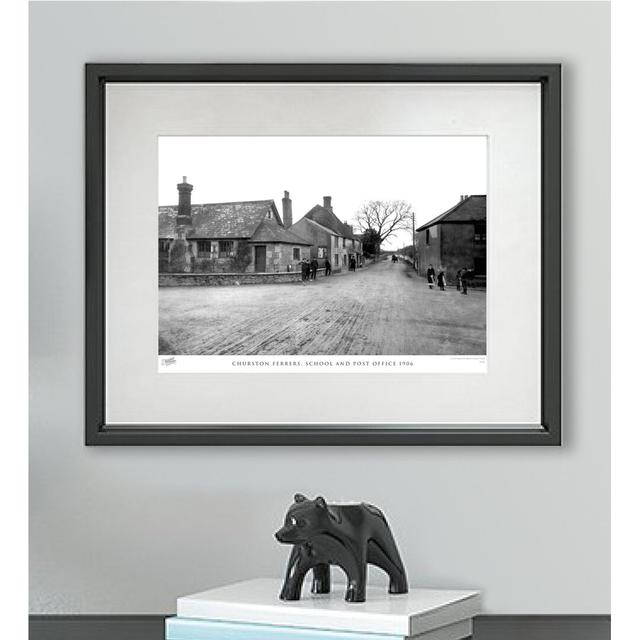 'Churston Ferrers, School and Post Office 1906' - Picture Frame Photograph Print on Paper The Francis Frith Collection Size: 28cm H x 36cm W x 2.3cm D on Productcaster.