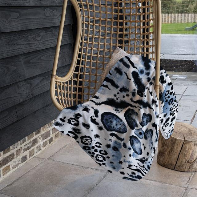 Rubinstein Leopard Print Designer Blanket East Urban Home on Productcaster.