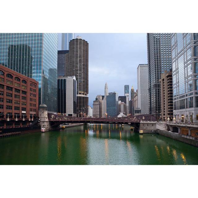 Chicago by RudyBalasko - Wrapped Canvas Print Latitude Run Size: 81cm H x 122cm W on Productcaster.