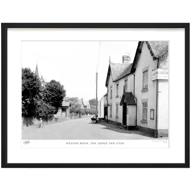 'Weston Rhyn, the Lodge Inn C1950' - Picture Frame Photograph Print on Paper The Francis Frith Collection Size: 28cm H x 36cm W x 2.3cm D on Productcaster.