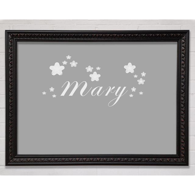 Your Name In Stars Happy Larry Size: 84.1cm H x 118.9cm W, Colour: Grey/Silver on Productcaster.