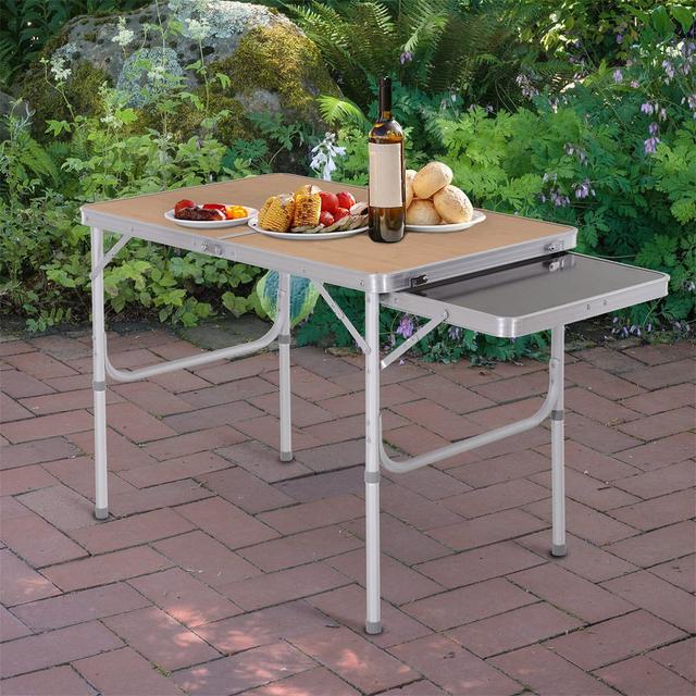 Tibbits Folding Aluminum Camping Table Dakota Fields on Productcaster.