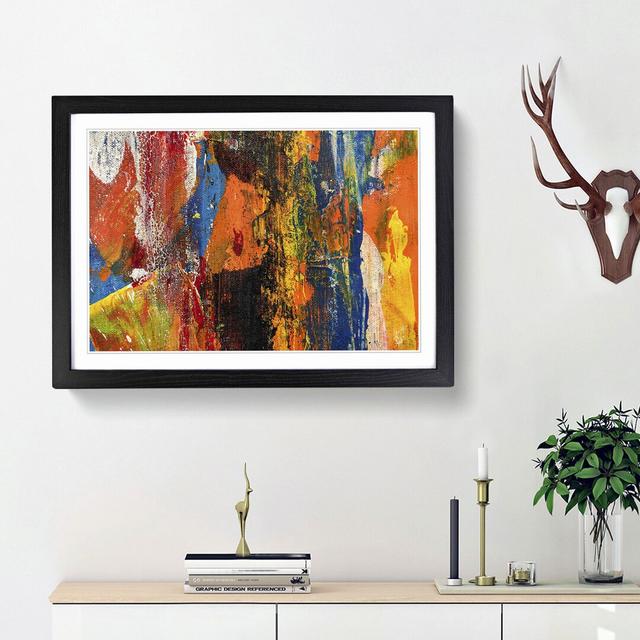 Abstract Art Painting Vol.10 by S.Johnson - Picture Frame Painting Print East Urban Home Frame Option: Black Framed, Size: 27cm H x 36cm W x 2cm D on Productcaster.