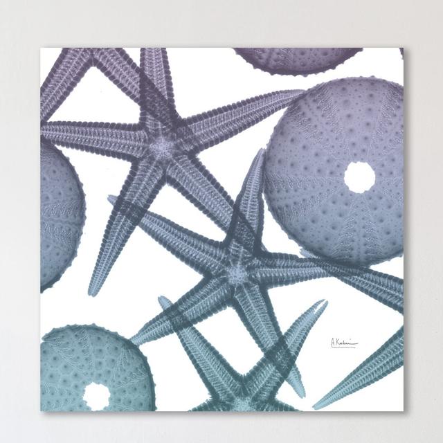 Lavendar Dipped Starfish 1 - Wrapped Canvas Graphic Art Print East Urban Home Size: 122 cm H x 122 cm W on Productcaster.