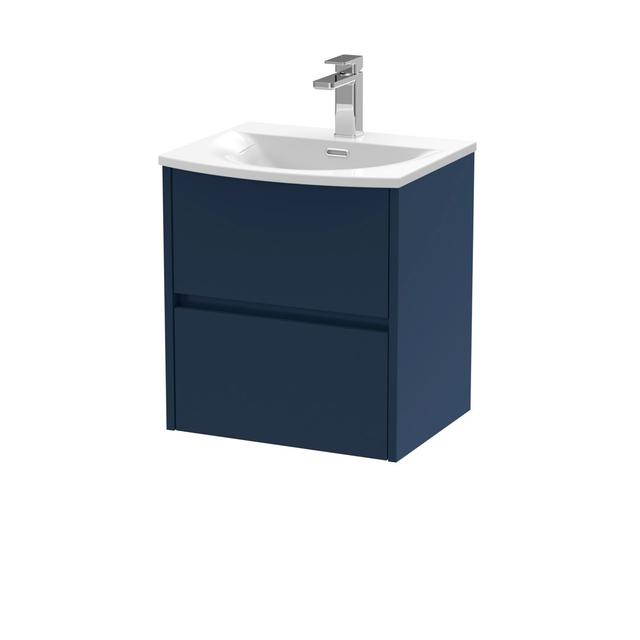 500mm Wall Hung 2-Drawer Unit & Basin 4 Hudson Reed on Productcaster.