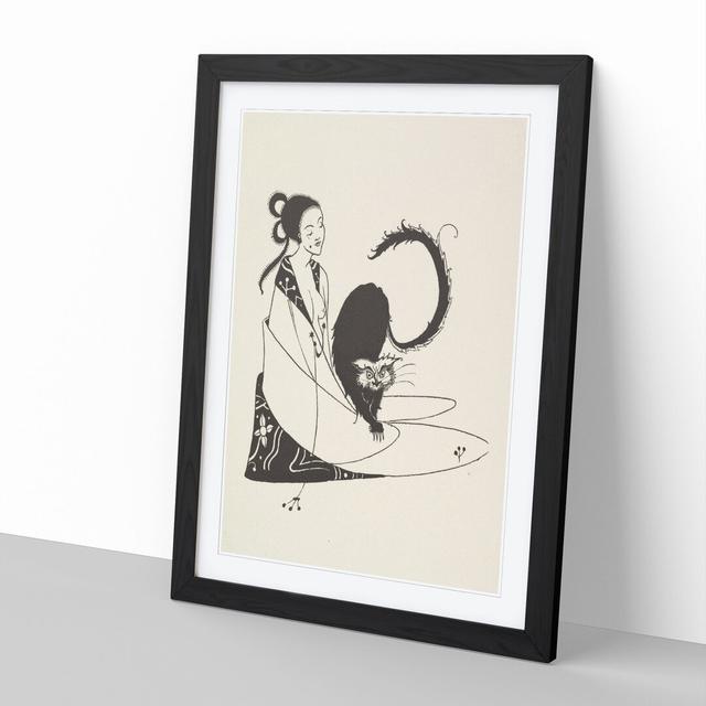 Grotesques by Aubrey Beardsley - Picture Frame Graphic Art East Urban Home Frame Option: Black Framed, Size: 48cm H x 36cm W x 2cm D on Productcaster.