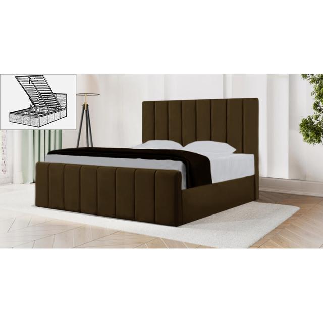 Bandzul Storage Bed Brayden Studio Size: UK Super King 180 x 200 cm, Colour: Brown on Productcaster.