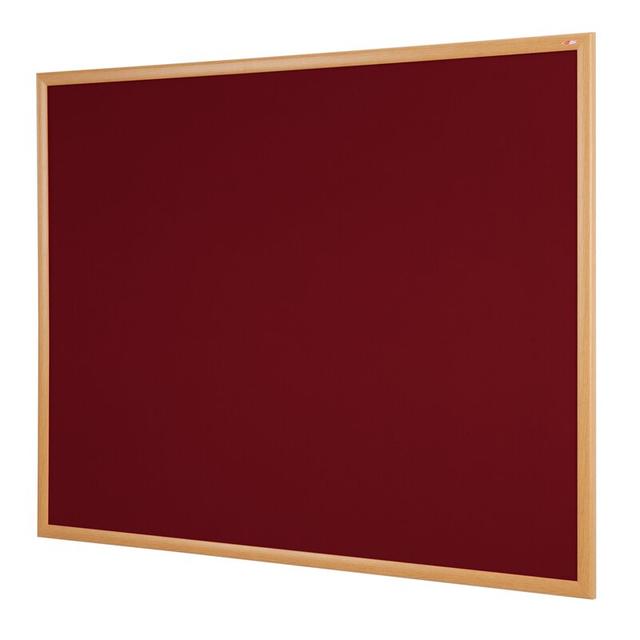 Wall Mounted Bulletin Board Symple Stuff Size: 120 cm H x 120 cm W, Colour: Burgundy on Productcaster.