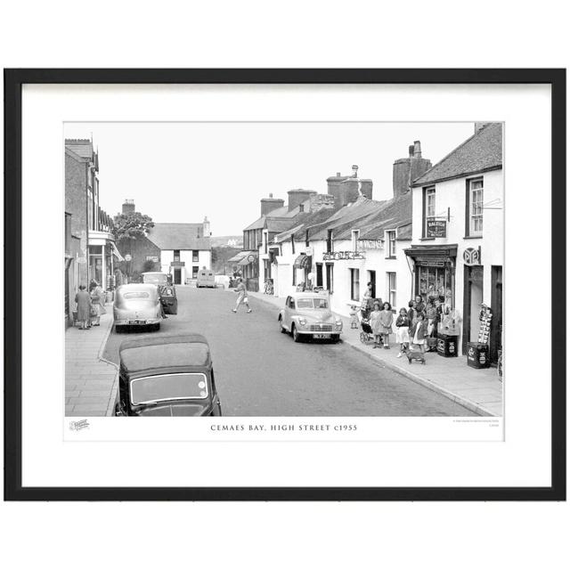 'Cemaes Bay, High Street C1955' - Picture Frame Photograph Print on Paper The Francis Frith Collection Size: 45cm H x 60cm W x 2.3cm D on Productcaster.