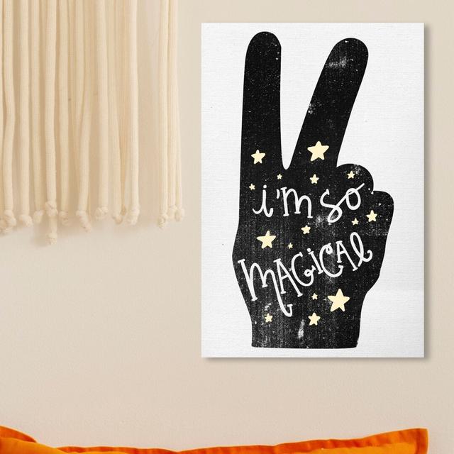 'I am So Magical Peace Light' Typography on Wrapped Canvas East Urban Home Size: 38 cm H x 25 cm W on Productcaster.