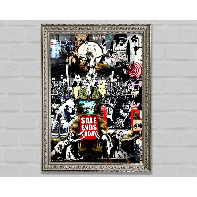 Banksy Collage 3 - Einzelne Bilderrahmen Kunstdrucke Bright Star Größe: 42 cm x 29,7 cm on Productcaster.