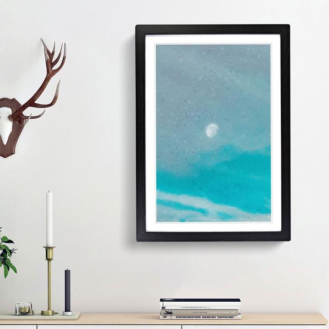 High Moon in Abstract - Picture Frame Graphic Art Print East Urban Home Frame Option: Black Framed, Size: 87cm H x 62cm W x 2cm D on Productcaster.