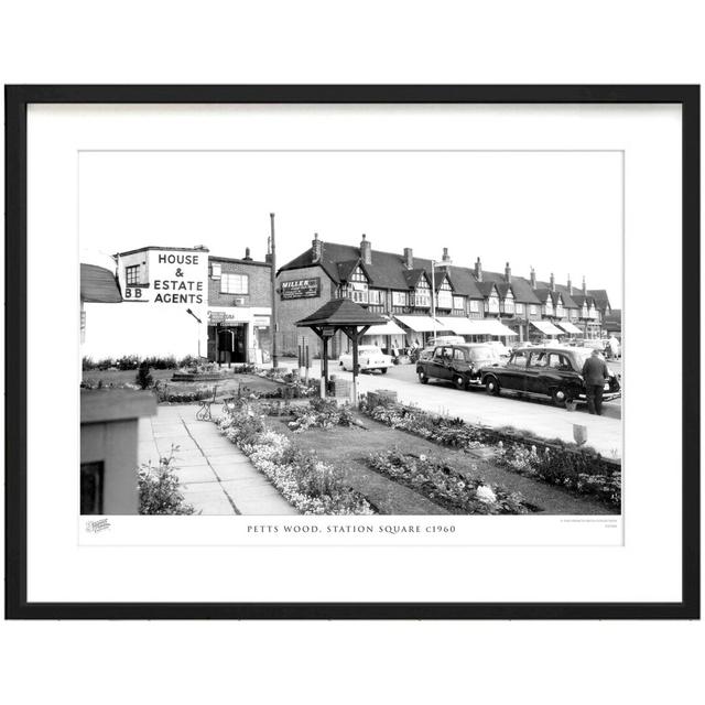 'Petts Wood, Station Square C1960' by Francis Frith - Picture Frame Photograph Print on Paper The Francis Frith Collection Size: 60cm H x 80cm W x 2.3 on Productcaster.