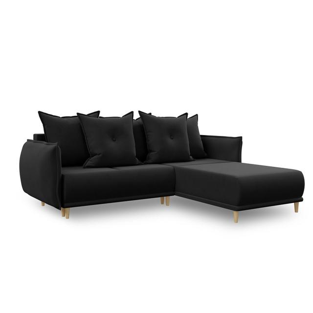 Ecksofa Afonso mit Bettfunktion Canora Grey Polsterfarbe: Chile on Productcaster.