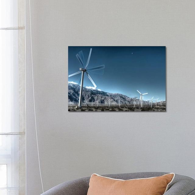 Wind Farms of Palm Springs by Zoe Schumacher - Wrapped Canvas Photograph 17 Stories Size: 45.72cm H x 66.04cm W x 3.81cm D on Productcaster.