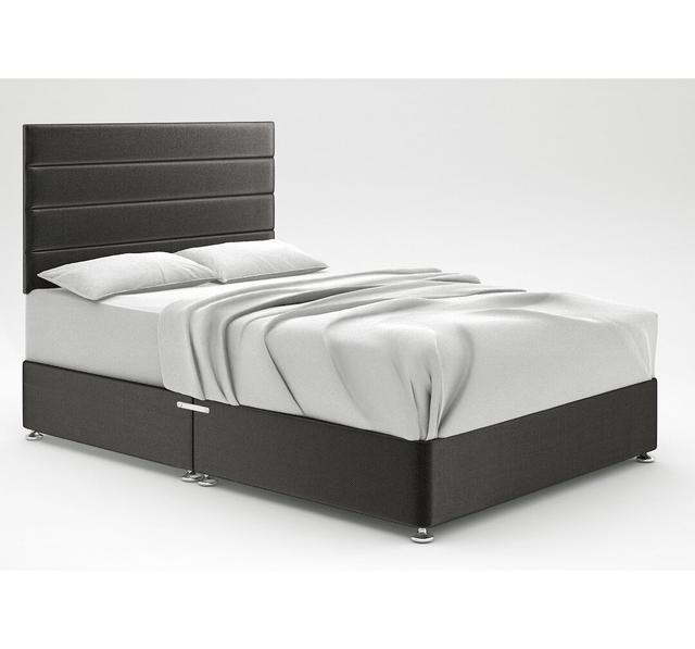 Ikin Divan Bed Base 17 Stories Colour: Cosmic, Storage Type: No Storage, Size: Small Double (4') on Productcaster.