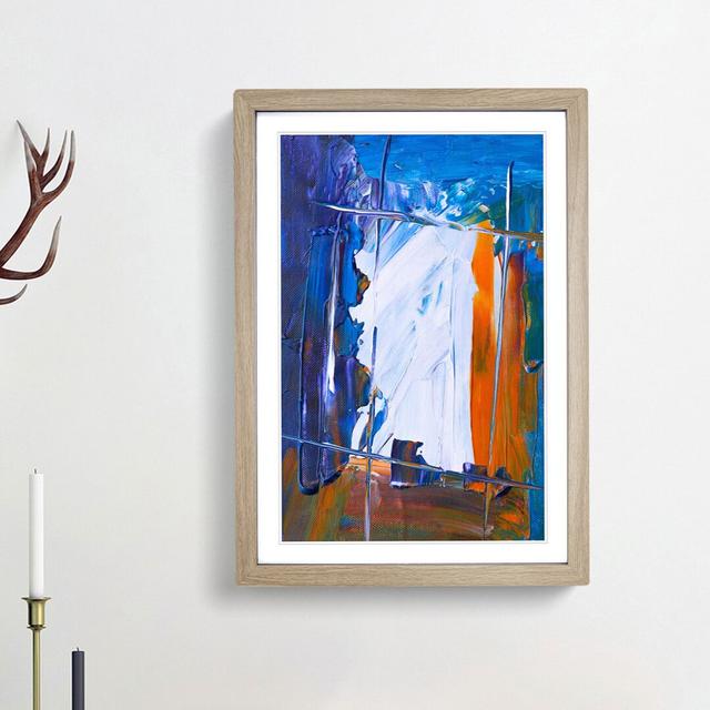 Abstract Vol.406 by S.Johnson - Picture Frame Painting Print East Urban Home Frame Option: Oak Framed, Size: 87cm H x 62cm W x 2cm D on Productcaster.