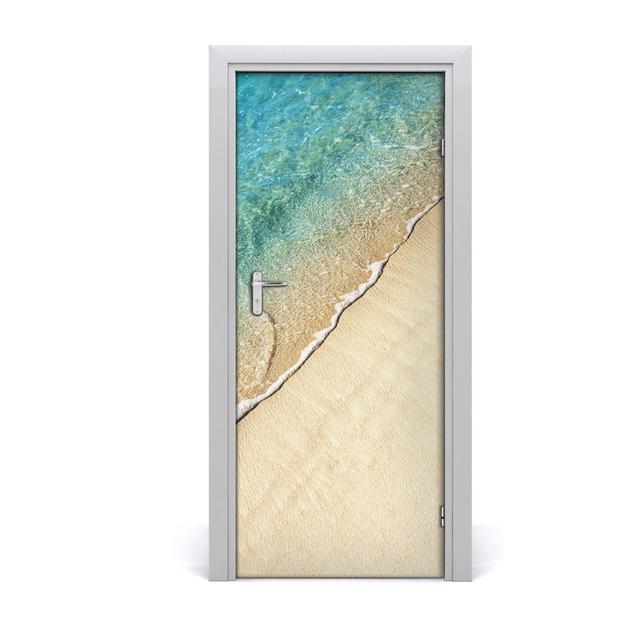 Selfadhesive Sea Wave Door Sticker East Urban Home Size: 205cm H x 85cm W on Productcaster.