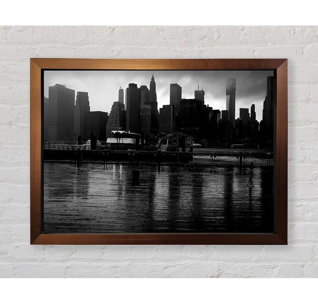 Hudson River New York B N W - Druck Bright Star Größe: 100 cm H x 141,4 cm B on Productcaster.