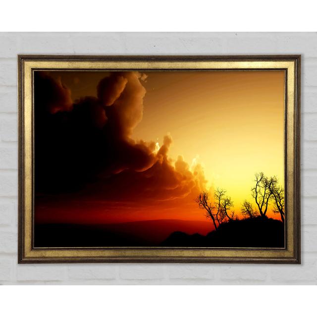 Stunning Sun Clouds Framed Print Ebern Designs Size: 42cm H x 59.7cm W x 1.5cm D on Productcaster.