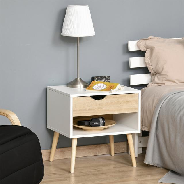 Glostrup Particle Board Bedside Table Fjørde & Co on Productcaster.