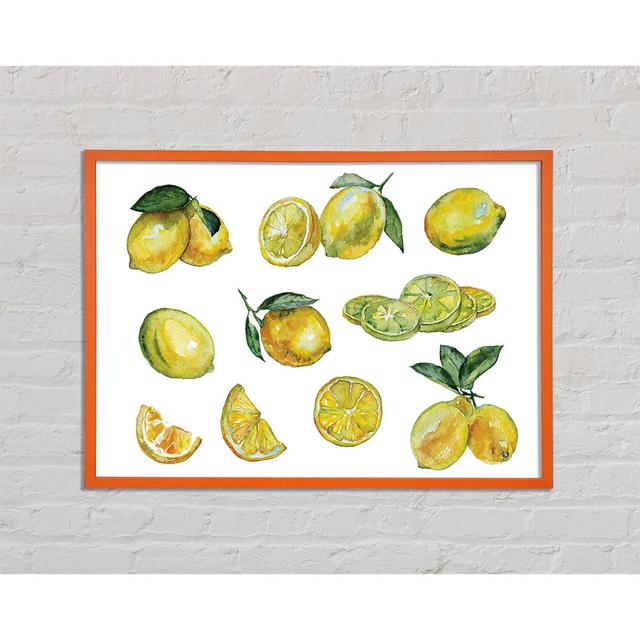 Just Lemons - Single Picture Frame Art Prints August Grove Size: 59.7cm H x 84.1cm W x 2cm D on Productcaster.