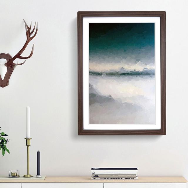 Misty Mountains in Italy - Picture Frame Graphic Art Print East Urban Home Size: 36cm H x 27cm W x 2cm D, Frame Option: Walnut Framed on Productcaster.