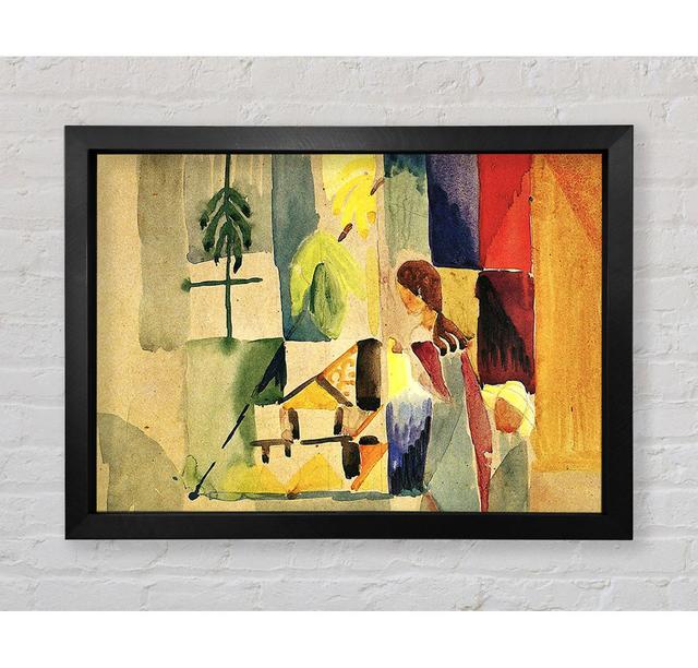 August Macke Children At The Vegetable Shop 2 Framed Print Bright Star Size: 42cm H x 59.7cm W on Productcaster.