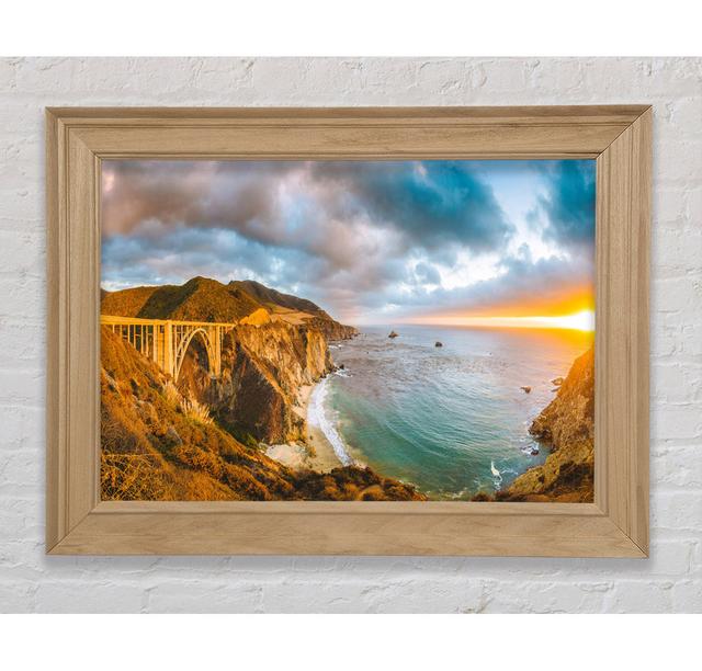 Bridge Over The Cliffs And Cove - Print Bright Star Size: 29.7cm H x 42cm W x 8cm D on Productcaster.