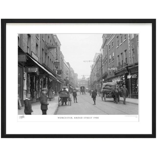 Worcester, Broad Street 1908 - Single Picture Frame Print The Francis Frith Collection Size: 40cm H x 50cm W x 2.3cm D on Productcaster.