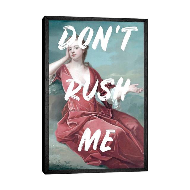 Don't Rush Me II Happy Larry Size: 66.04cm H x 45.72cm W x 3.81cm D, Format: Black Framed on Productcaster.