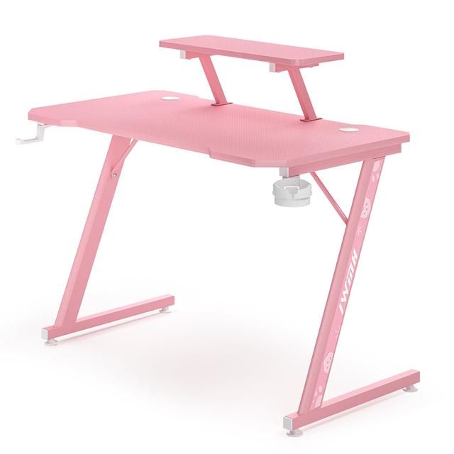 Ergonomic Gaming Computer Desk IntimaTe WM Heart Colour: Pink on Productcaster.